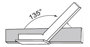 Steinmeyer/施坦梅尔 135°宽座角尺 2级 120*80mm  45° 76 5210140 1把